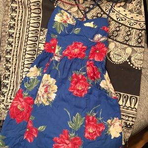 American Eagle Blue Floral Dress
